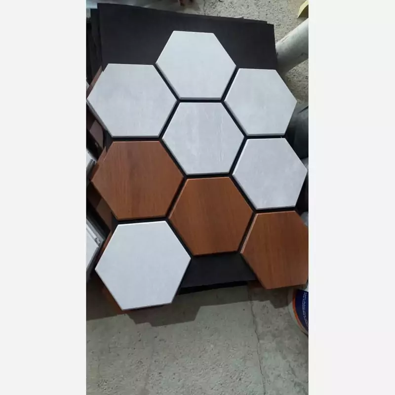 ترموود فوم پنل شش ضلعی (کندویی) کد703، مغزMDF روکش چوب طبیعی ابعاد 70در67 cm (ارسال پس کرایه)