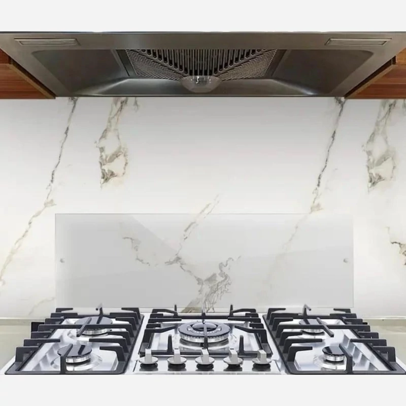 شیشه محافظ بین کابینتی پشت گاز نسوز ابعاد 30در90 ضخامت 5میل (پس کرایه)