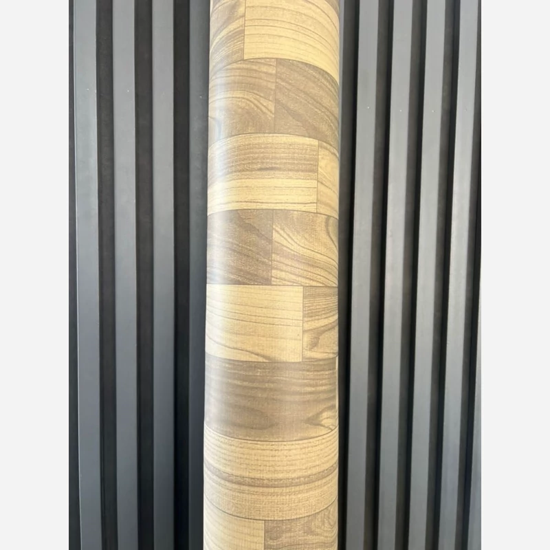 کفپوش رولی معمولی روکشدار ضدخش کرم زرد عرض 2متر و ضخامت 0.6 میل (پس کرایه)