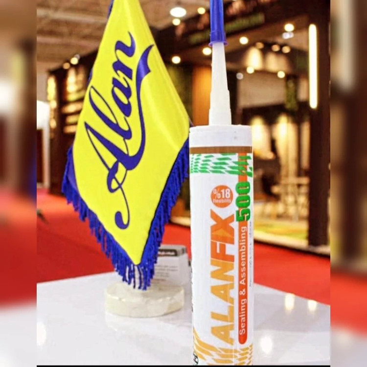 چسب ماستیک سیلیکونی غیراسیدی ALAN FIX 500 ماربل شیت و ترمووال درزگیر (پسکرایه)