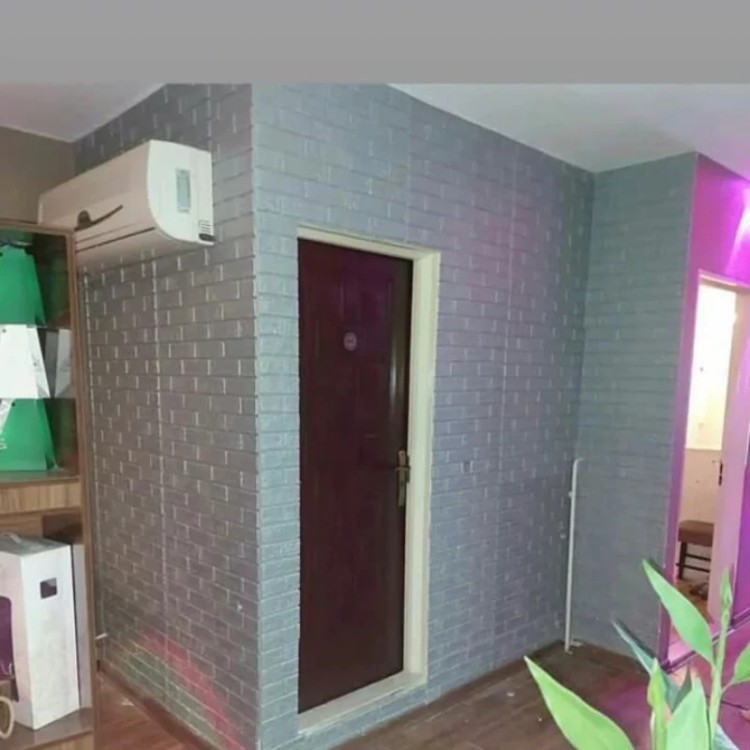 دیوارپوش فومی پشت چسبدار آجری 70در77 cm ضخامت 8میل(پس کرایه)