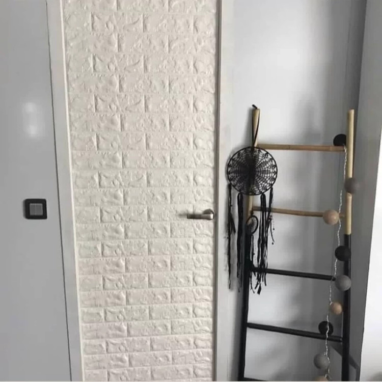 دیوارپوش فومی پشت چسبدار آجری 70در77 cm ضخامت 8میل(پس کرایه)