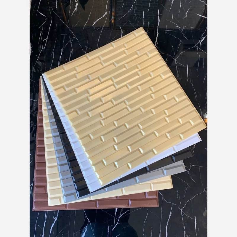 دیوارپوش فومی پشت چسبدار شمش ( آجر مشبک) سایز 70در77 cm ضخامت 8میل (پس کرایه)
