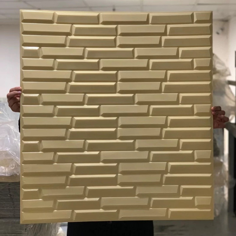 دیوارپوش فومی پشت چسبدار شمش ( آجر مشبک) سایز 70در77 cm ضخامت 8میل (پس کرایه)