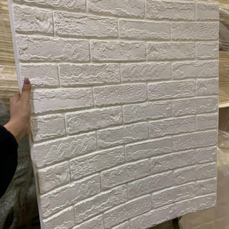 دیوارپوش فومی پشت چسبدار آجربهمنی 70در77 cm، ضخامت 9میل (پس کرایه)