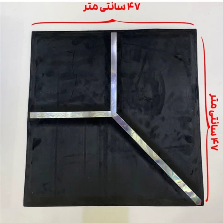 دیوارپوش لمسه مخملی پشت چسبدار ذوزنقه ابعاد 47در47 cm ضخامت 20میل،16رنگ (پس کرایه)