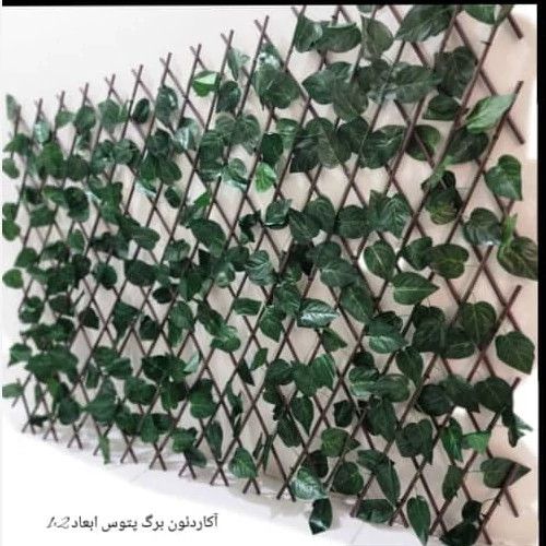 پنل حصار آکاردئونی برگ پتوس ابعاد 1در2متر شاسی PVC(پس کرایه)