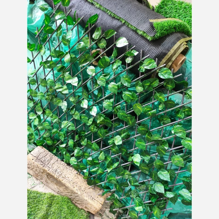 پنل حصار آکاردئونی برگ پتوس ابعاد 1در2متر شاسی PVC(پس کرایه)