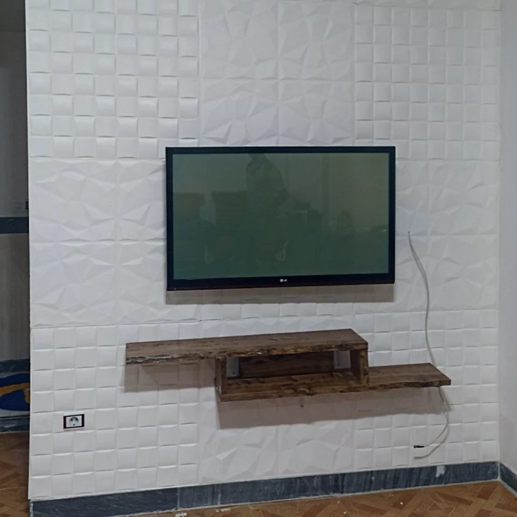 دیوارپوش فومی پشت چسبدار مربع مشبک 70در70 cm ضخامت 8میل (پس کرایه)