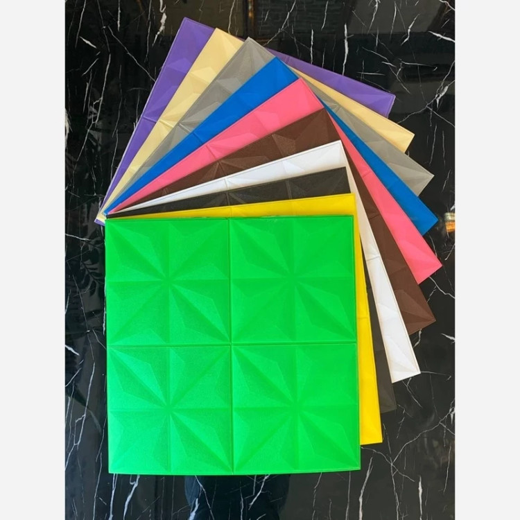 دیوارپوش فومی پشت چسبدار هشت پر 70در70 cm ضخامت 8میل (پس کرایه)