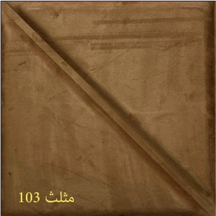 دیوارپوش لمسه مخملی پشت چسبدار مدل مثلث ابعاد 47در47 cm ضخامت 20میل،16رنگ (پس کرایه)