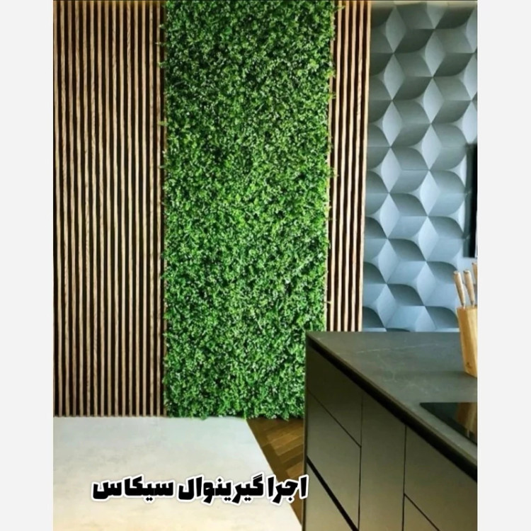 گرین وال برگ سیکاس (دیوار سبز) ابعاد 50در50 cm (پس کرایه)