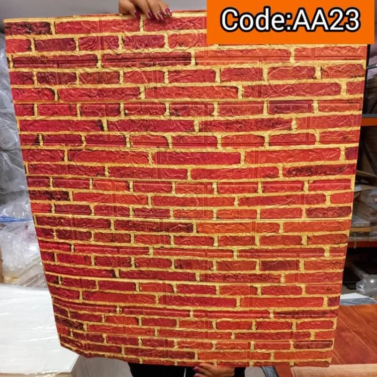 دیوارپوش فومی پشت چسبدار وارداتی کد AA-23 ابعاد 70در70 cm ضخامت 5میل (پس کرایه)