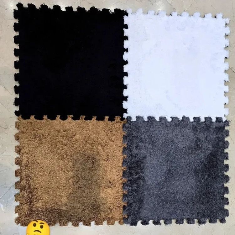 کفپوش تایل موکتی ابعاد46در46 cm، (پازلی)ضربه گیر مسکونی (پس کرایه)