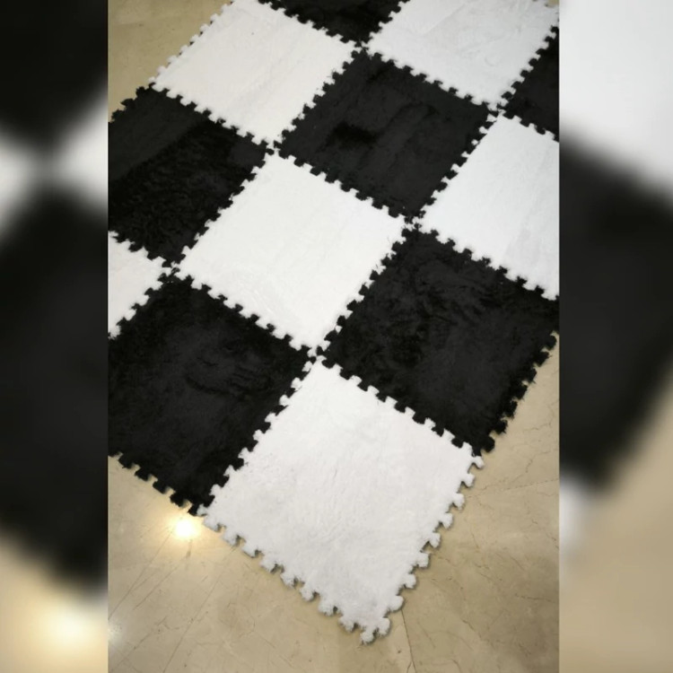 کفپوش تایل موکتی ابعاد46در46 cm، (پازلی)ضربه گیر مسکونی (پس کرایه)