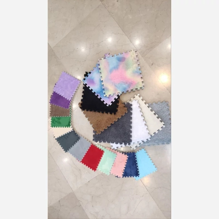 کفپوش تایل موکتی ابعاد46در46 cm، (پازلی)ضربه گیر مسکونی (پس کرایه)