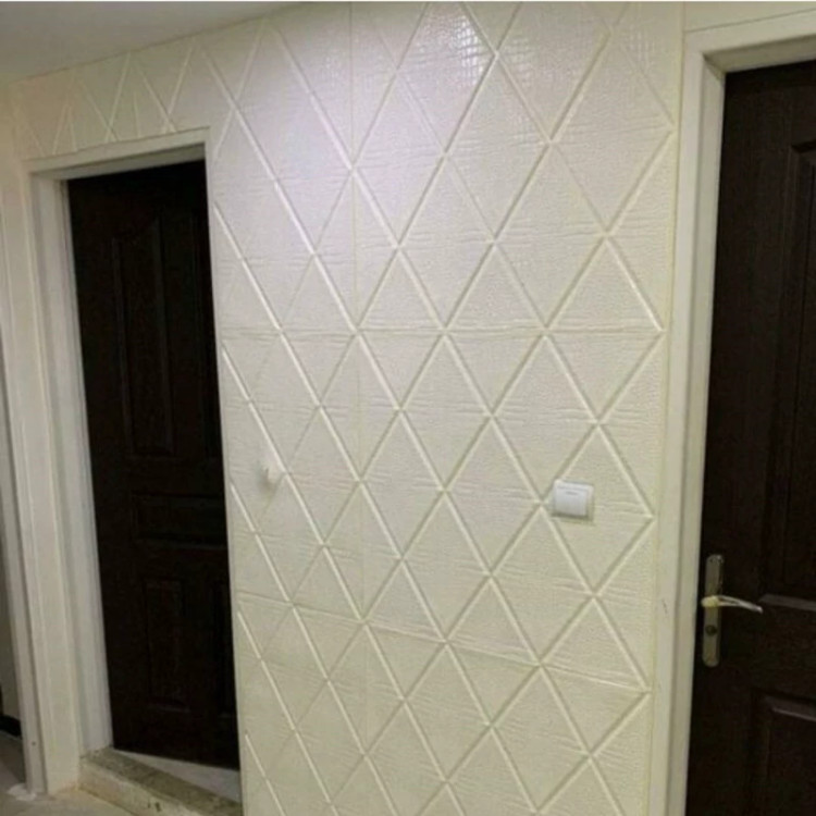 دیوارپوش فومی پشت چسبدار لوزی سایز 70در70 cm (پوست کروکودیل) ضخامت 8میل (پس کرایه)