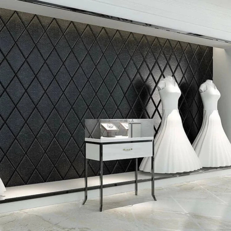 دیوارپوش فومی پشت چسبدار لوزی سایز 70در70 cm (پوست کروکودیل) ضخامت 8میل (پس کرایه)