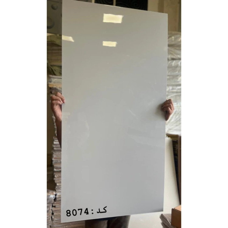 ماربل شیت کد 8074 سفید هایگلاس ابعاد 60در120 cm ضخامت 2.5میل (پسکرایه)