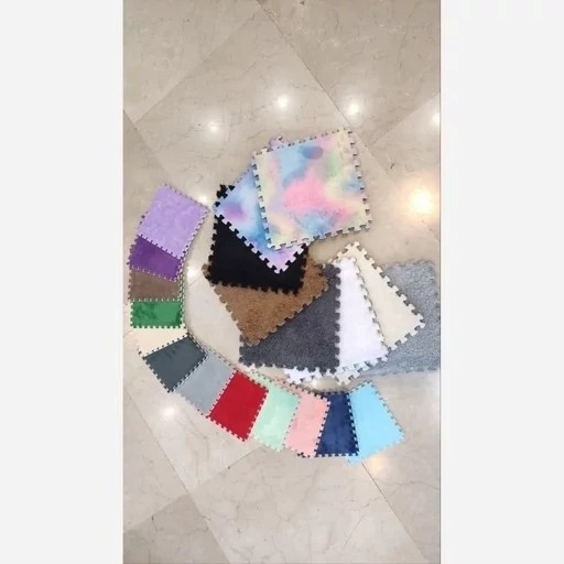 کفپوش تایل موکتی اتاق کودک،ابعاد 28در28 cm،(پازلی)ضربه گیر (پس کرایه)
