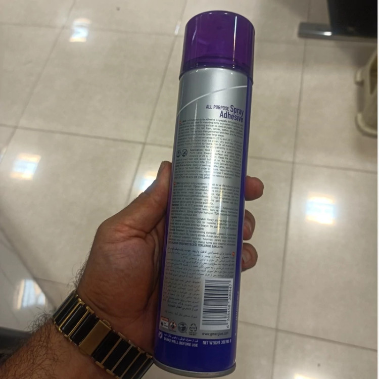 چسب اسپری جی مکس (GMAX) 300 میل برای دیوارپوش فومی و . . . (پسکرایه)
