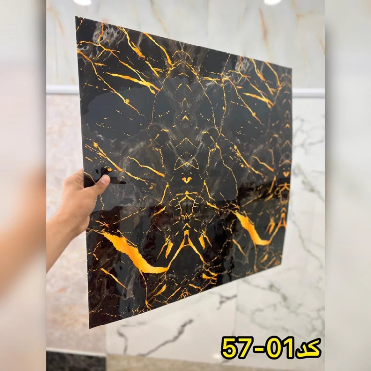 فوم ماربل کد01-57 پشت چسبدار(سطح صاف) 60در60 cm ضخامت 2میل (پس کرایه)
