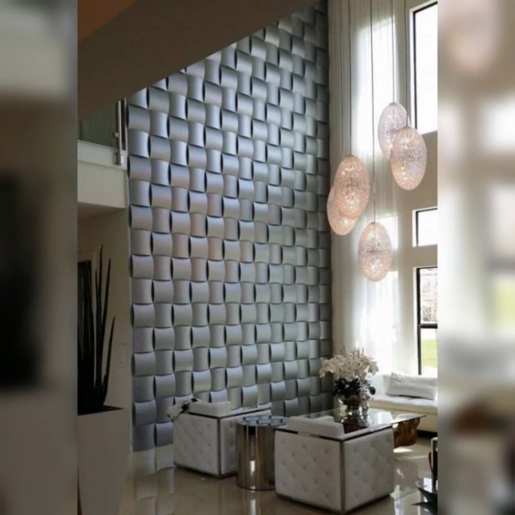 دیوارپوش پلیمری 3d (کد 005) حریر مشبک ابعاد 50در50 cm (پس کرایه)