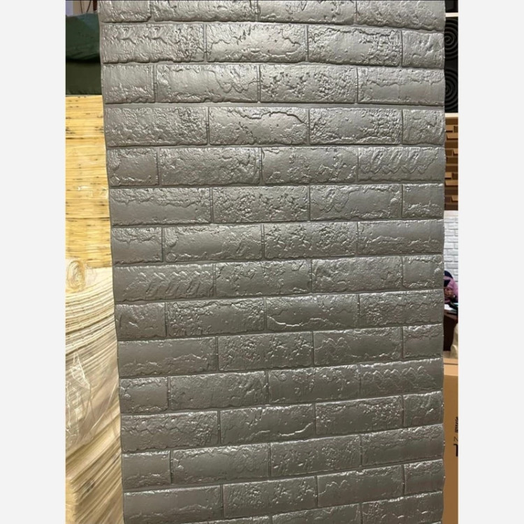 دیوارپوش رولی فومی آجری قفقازی بدون چسب 70در280 cm ضخامت 4.5میل (پسکرایه)