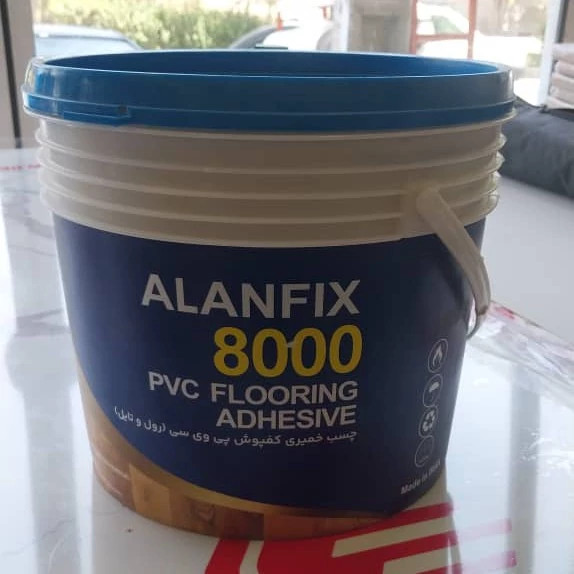 چسب خمیری کفپوش مدل آلان فیکس 8000 سطل 10 کیلویی (پسکرایه)