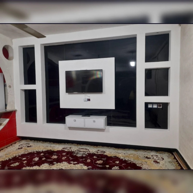 ماربل شیت مشکی ابعاد60در120 cm ضخامت 2.5میل (پس کرایه)
