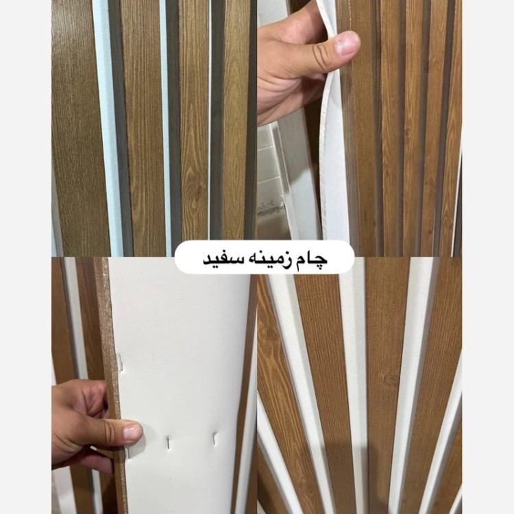 ترمووال فوم پنل چام زمینه سفید و مشکی،پانیذ روکشPVC ابعاد 50در280 cm (ارسال با باربری از تهران)(پس کرایه)