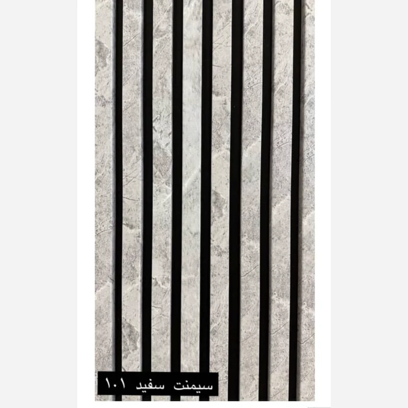 ترمووال فوم پنل رنگ سیمنت سفید کد 101، پانیذ روکش PVC ابعاد 50در280 cm (ارسال با باربری) (پس کرایه)
