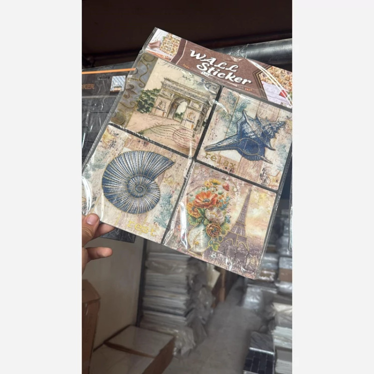 6طرح تایل بین کابینتی فوم ماربل پشت چسبدار(سطح صاف) 30در30 cm ضخامت 10میل (ارسال پس کرایه)