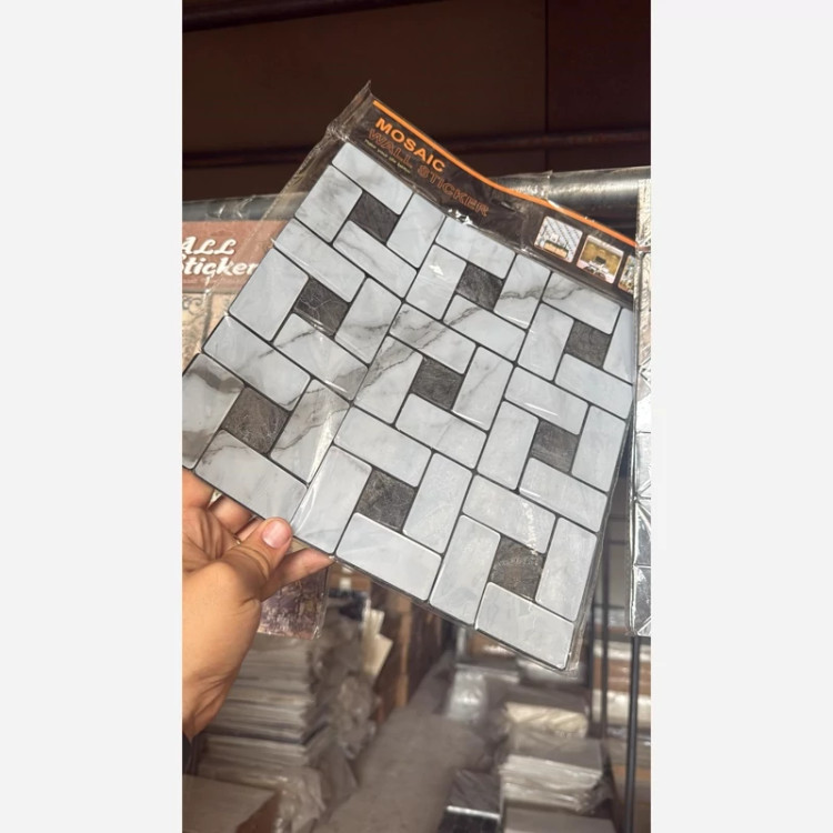 6طرح تایل بین کابینتی فوم ماربل پشت چسبدار(سطح صاف) 30در30 cm ضخامت 10میل (ارسال پس کرایه)