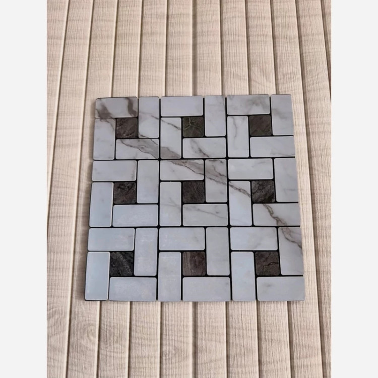 6طرح تایل بین کابینتی فوم ماربل پشت چسبدار(سطح صاف) 30در30 cm ضخامت 10میل (ارسال پس کرایه)