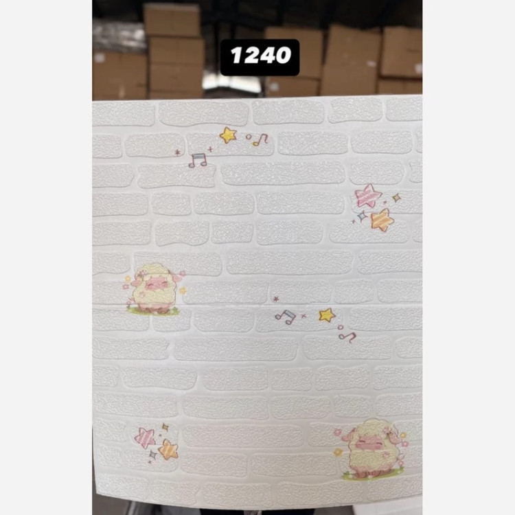 8 طرح دیوارپوش فومی پشت چسبدار طرح کودک، ابعاد70در70 cm، ضخامت 5میل (ورق بزنید)(پس کرایه)