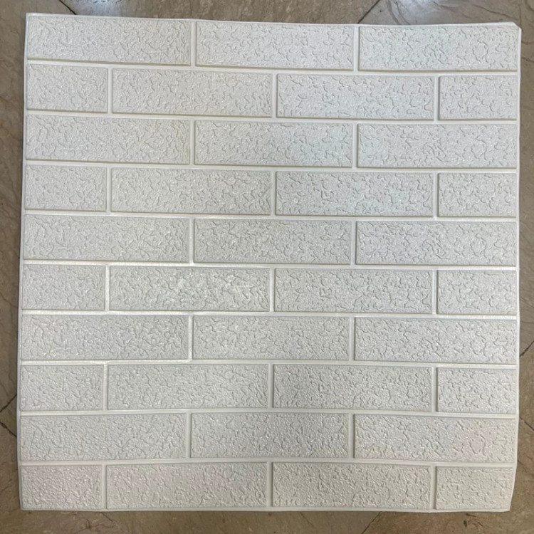 دیوارپوش فومی پشت چسبدار آجر خشتی 70در77 cm ضخامت 9میل (پس کرایه)