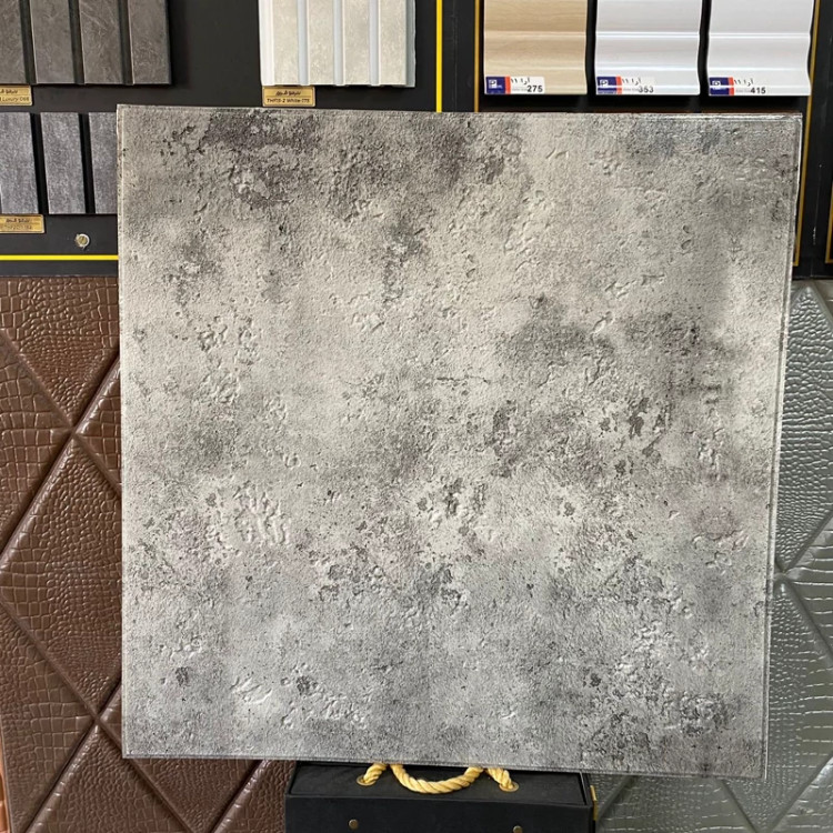 دیوارپوش فومی پشت چسبدار پتینه سیمانی 70در70 cm ضخامت 8 میل (پس کرایه)