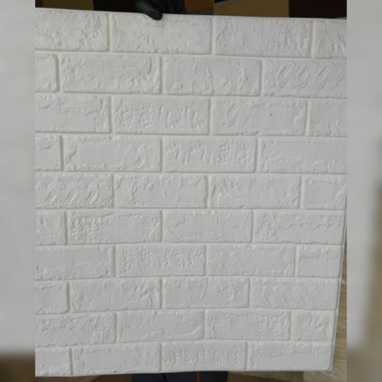 دیوارپوش فومی پشت چسبدار آجر قفقازی 70در77 cm ضخامت 9میل (پس کرایه)