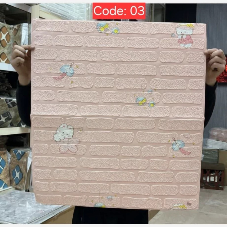 7طرح دیوارپوش فومی اتاق کودک ابعاد70در70 cm ضخامت 5میل (پس کرایه)