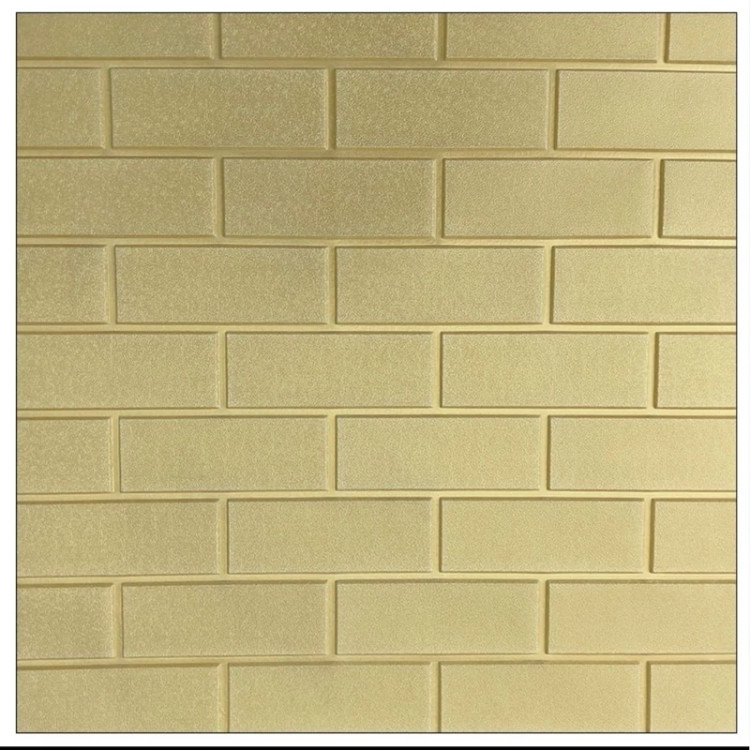 دیوارپوش فومی پشت چسبدار آجری تخت 70در70 cm ضخامت 6میل (پس کرایه)
