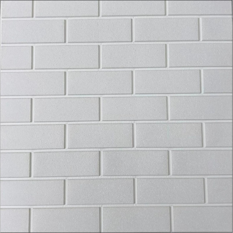 دیوارپوش فومی پشت چسبدار آجری تخت 70در70 cm ضخامت 6میل (پس کرایه)