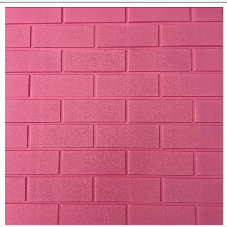 دیوارپوش فومی پشت چسبدار آجری تخت 70در70 cm ضخامت 6میل (پس کرایه)