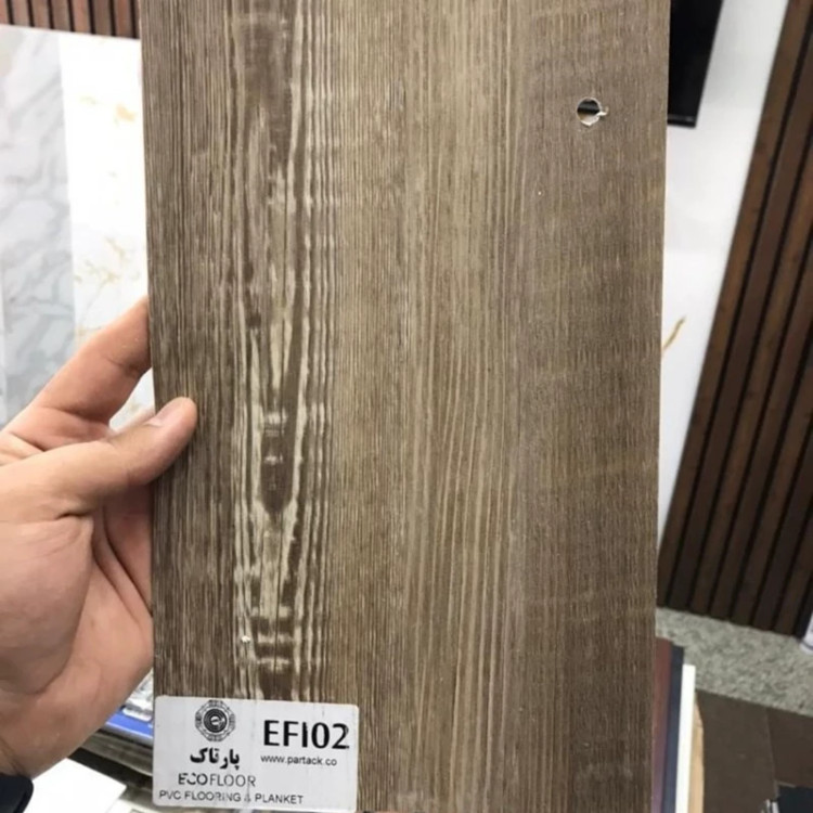 کفپوش PVCپشت چسبدار کد EF02 ابعاد 18در120 cm، ضخامت 2میل بسته شامل 3متر و88 سانتی مترمربع (پس کرایه)