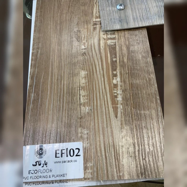کفپوش PVCپشت چسبدار کد EF02 ابعاد 18در120 cm، ضخامت 2میل بسته شامل 3متر و88 سانتی مترمربع (پس کرایه)