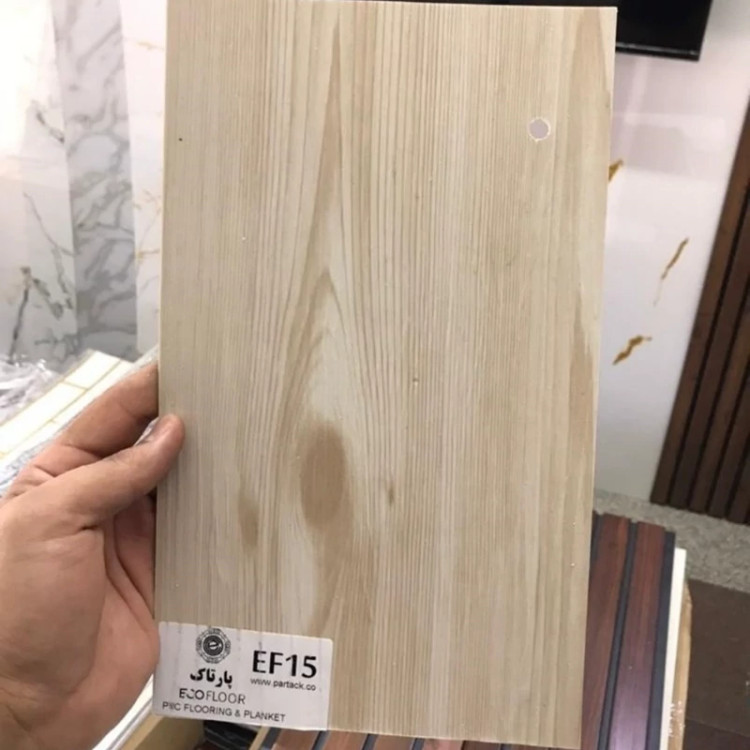 کفپوش PVCپشت چسبدار کد EF15 ابعاد 18در120 cm، ضخامت 2میل بسته شامل 3متر و88 سانتی مترمربع (پس کرایه)