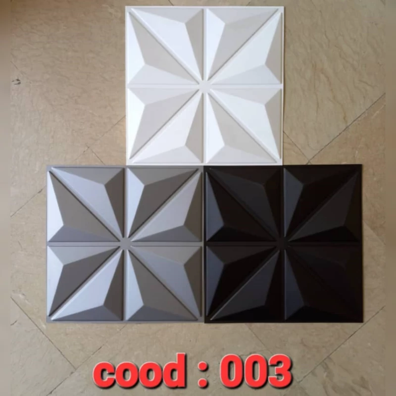 دیوارپوش پلیمری 3d (کد 003) الماس ابعاد 50در50 cm (پس کرایه)