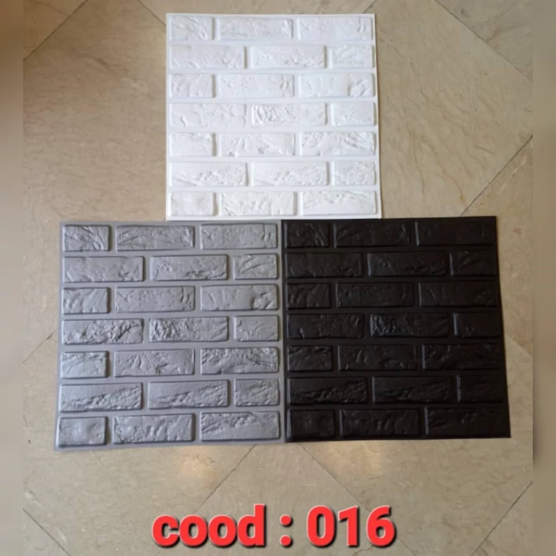 دیوارپوش پلیمری 3d (کد 016) آجری ابعاد 50در50 cm (پس کرایه)