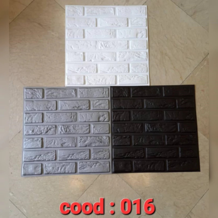 دیوارپوش پلیمری 3d (کد 016) آجری ابعاد 50در50 cm (پس کرایه)