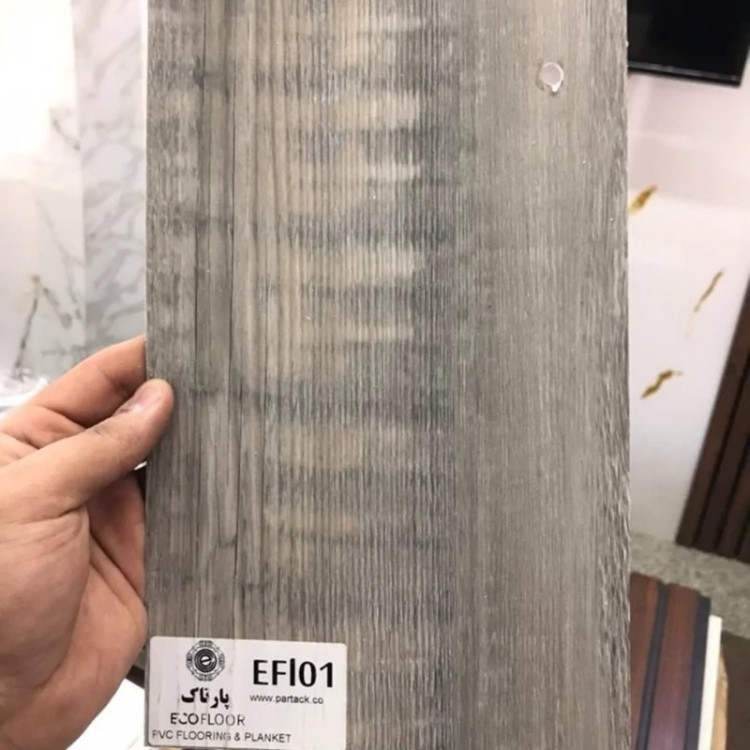 کفپوش PVCپشت چسبدار کد EF01 ابعاد 18در120 cm، ضخامت 2میل بسته شامل 3متر و88 سانتی مترمربع (پس کرایه)